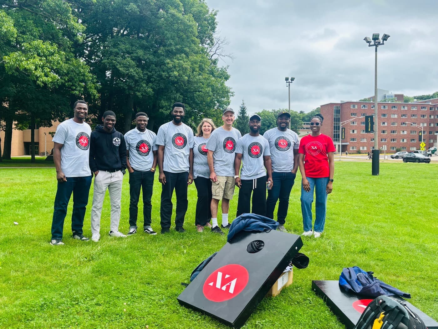 Students on campus